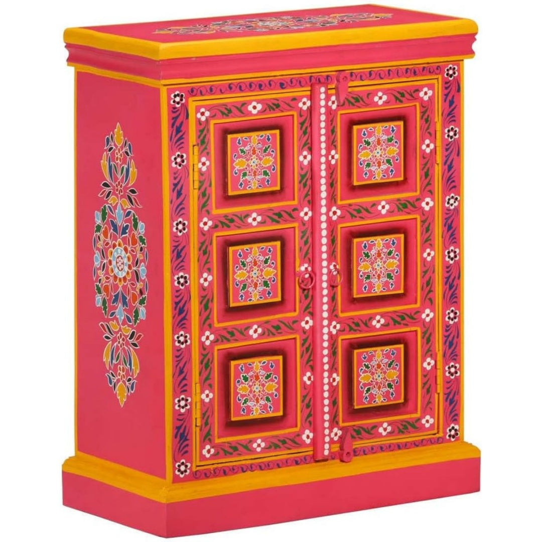 Sideboard aus Massivholz in Rosa
