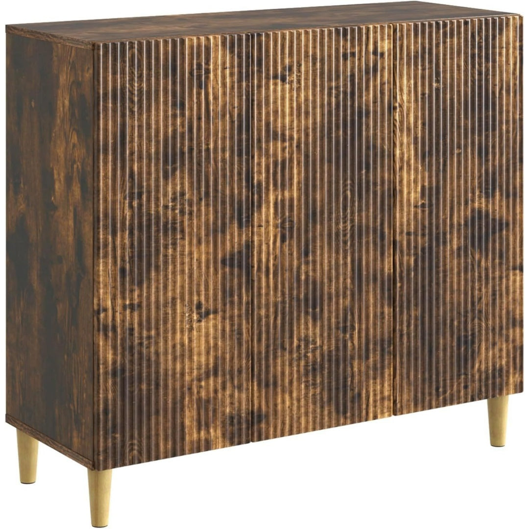 Sideboard verbindet verstellbare Ablagen und eine Drehfunktion