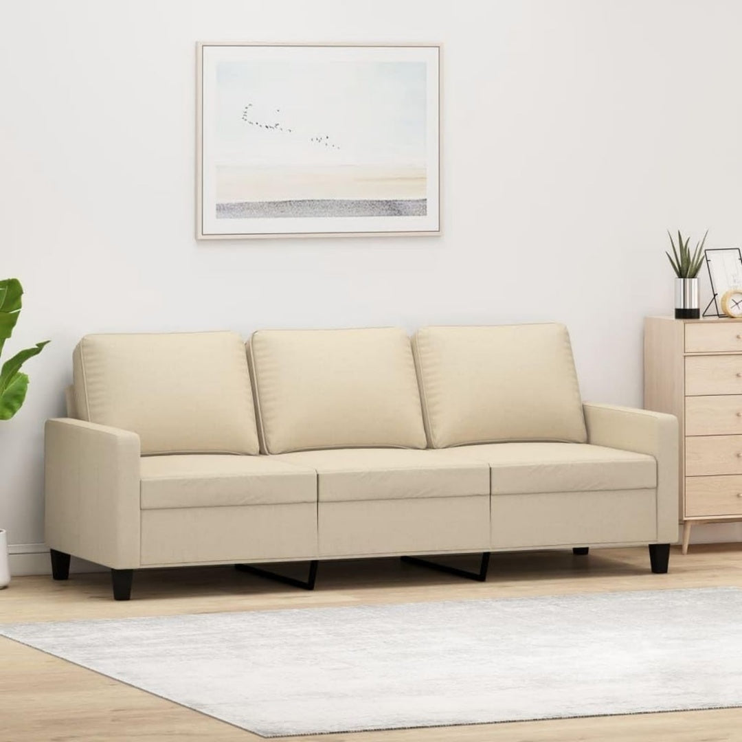 Sofa in Creme mit Armlehnen