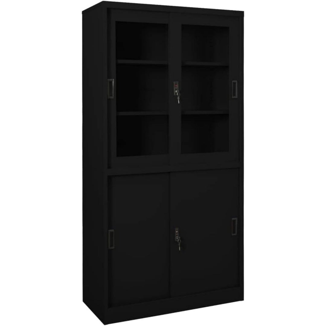 Sideboard mit Schiebetueren, geschlossenem Stauraum und verstellbaren Ablagen