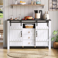 Sideboard mit 3 Schubladen, Schiebetueren und Schubladen
