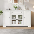 Sideboard verbindet Glastueren und 4 Tueren