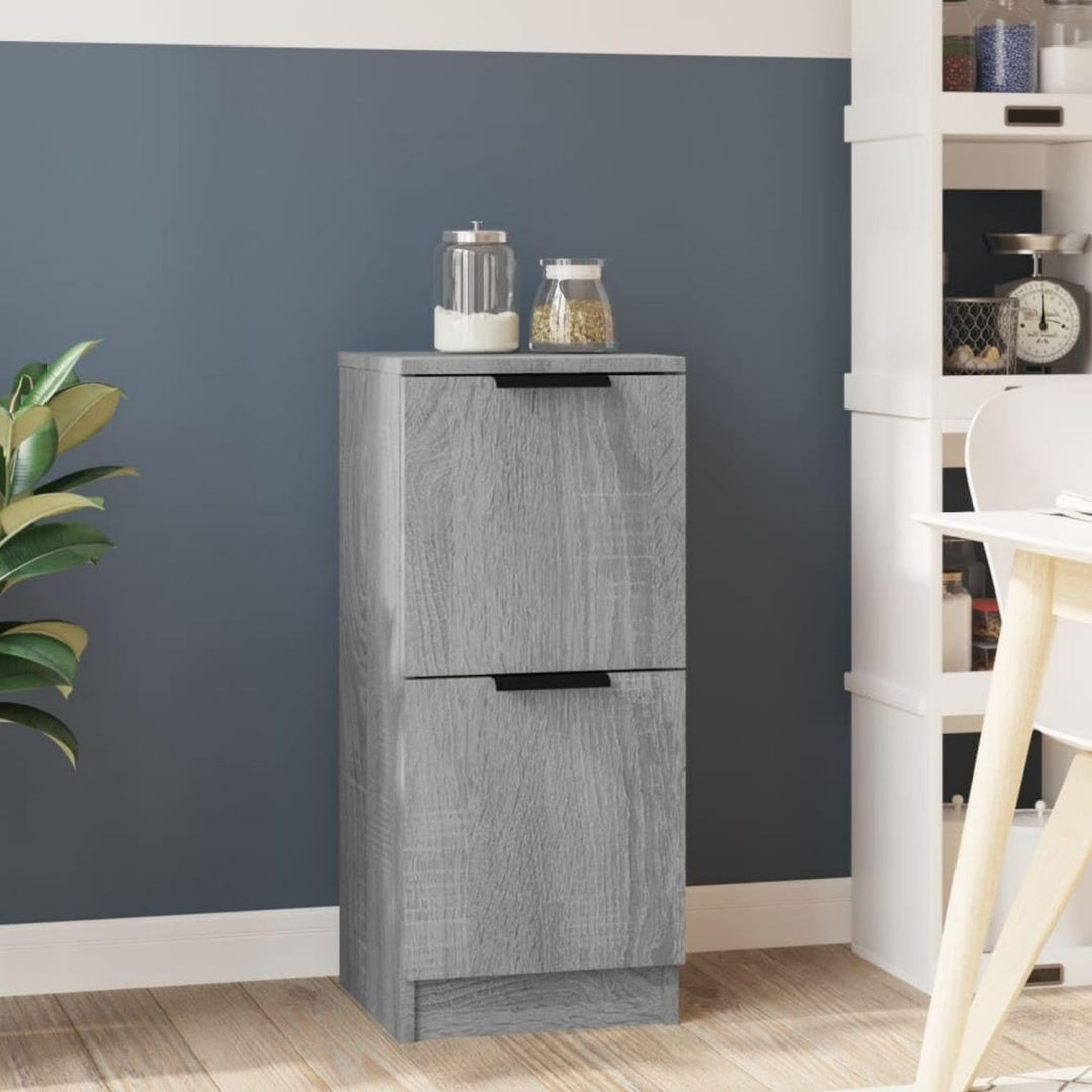Sideboard aus Glas zeigt geschlossenen Stauraum