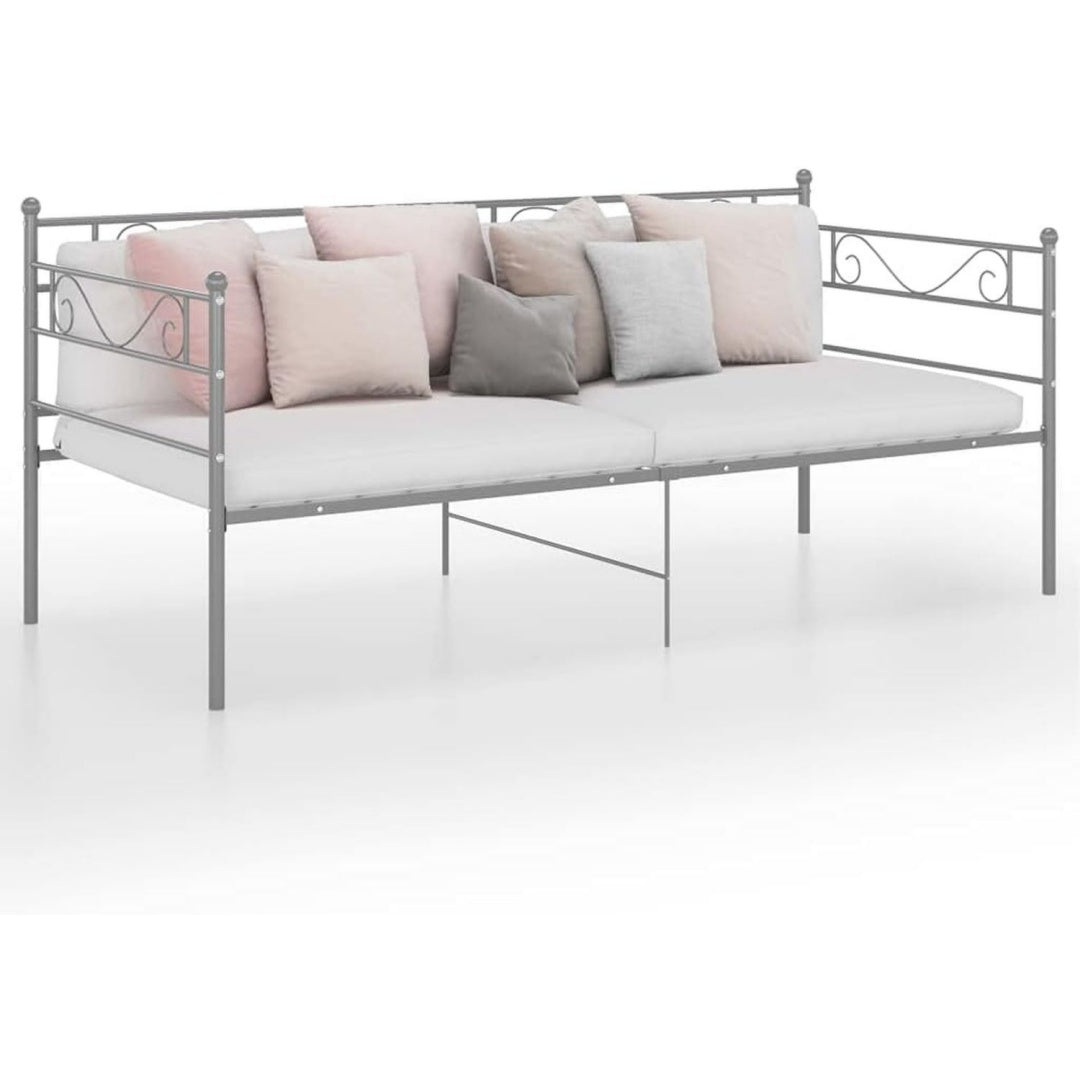 Bettgestell in Grau mit den Massen 90 x 200 cm