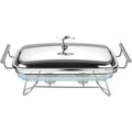Der Speisenwaermer nimmt mit 47.5 x 24.5 x 17 cm Gestalt an
