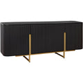 Sideboard aus Mangoholz mit gerundeten Konturen
