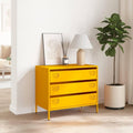 Sideboard in Gelb mit 3 Schubladen