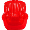 Sofa in Rot und Transparent
