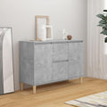 Holzbeine und Schubladen an dem Sideboard